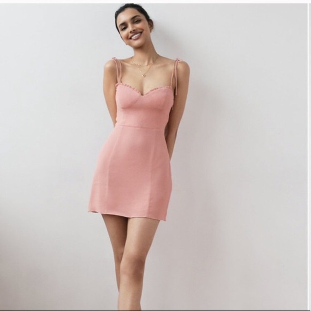 Aritzia Wilfred Pink Mini Dress